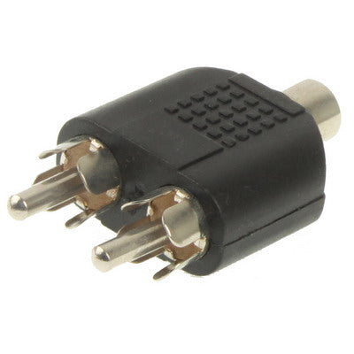 Adattatore RCA femmina a 2 RCA maschio, 2 RCA Male to 1 RCA Female Adattatore RCA femmina a 2 RCA maschio, 2 RCA Male to 1 RCA Female